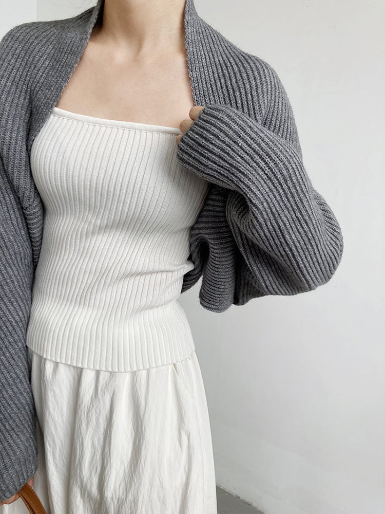 Touka Knitted Shrug Scarf