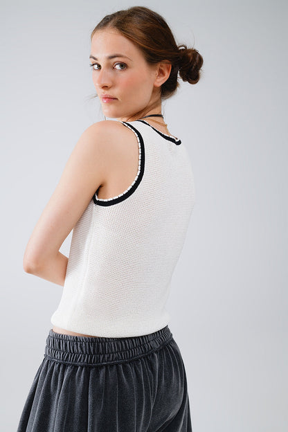 Pointelle Sleeveless Top
