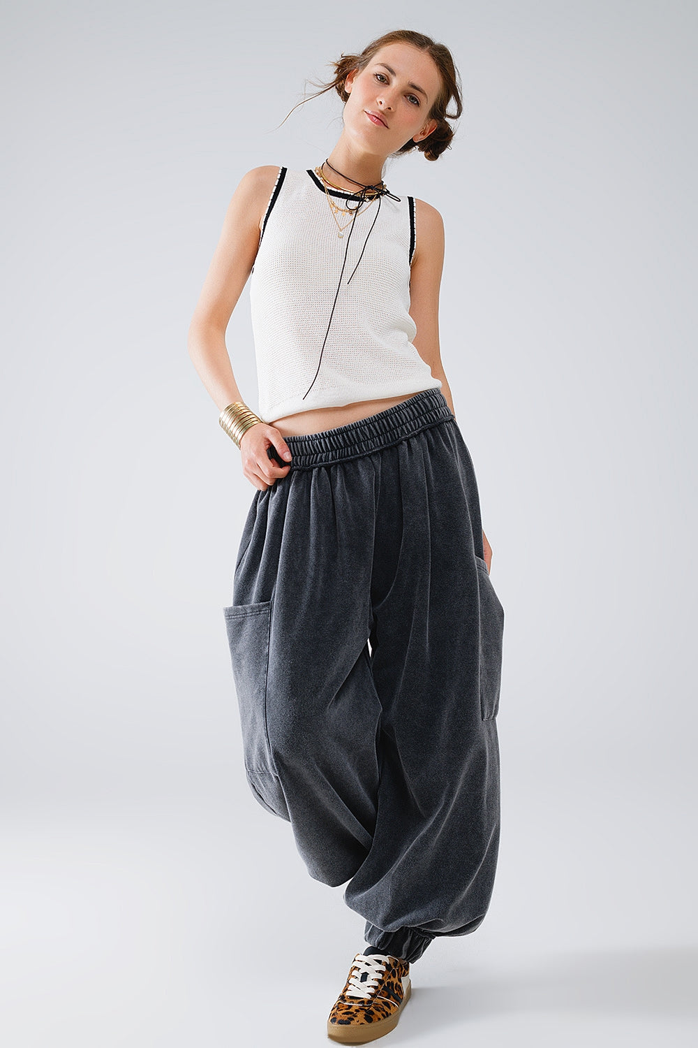 Pointelle Sleeveless Top