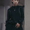 Duchey Contrast Sweatshirt - Black